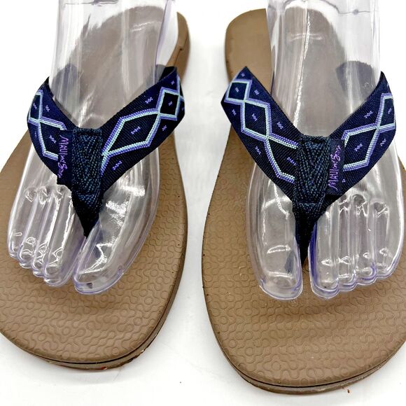 MAUI AND SONS MEN'S NAVY BEACH FLIP FLOP SANDALS SIZE 10 - Picture 3 of 14